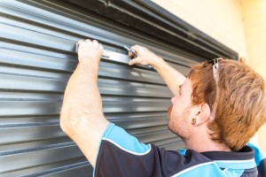 locksmith replacing shed roller door lock